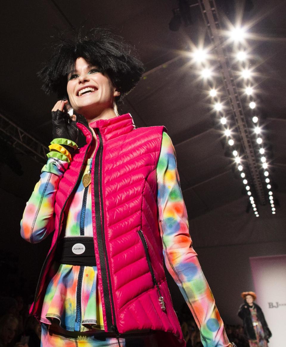 The Betsey Johnson Fall 2013 collection is modeled during Fashion Week in New York, Monday, Feb. 11, 2013. (AP Photo/John Minchillo)