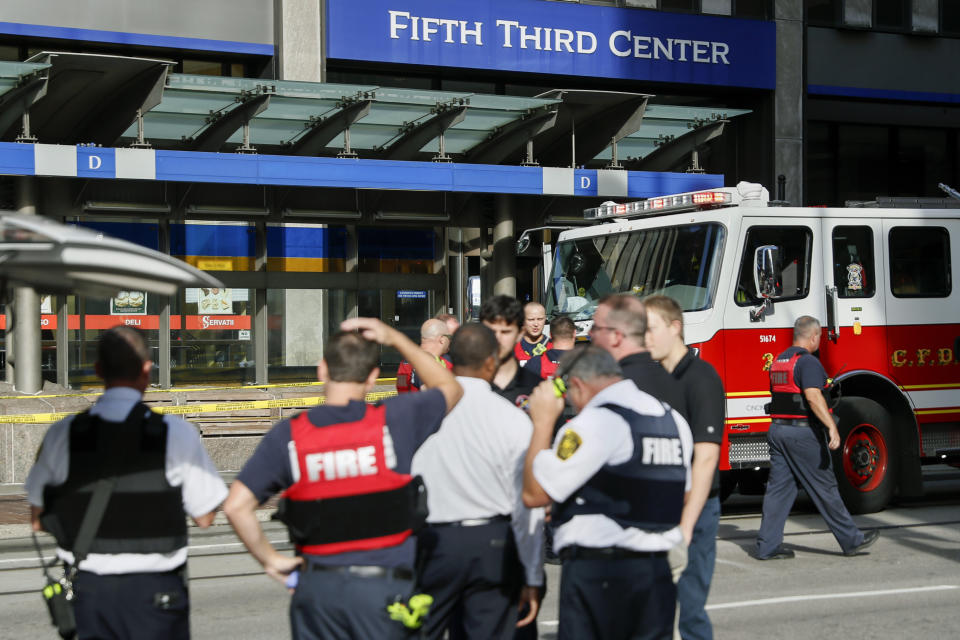 Deadly shooting at bank building in Cincinnati