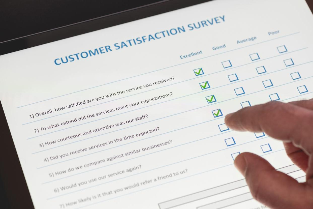 Online Customer Satisfaction Survey on Digital Tablet in Office