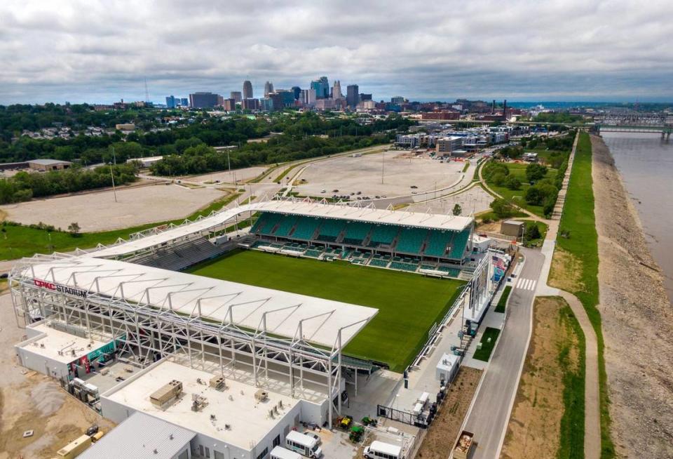 The KC Current and their new home, CPKC Stadium, spurred new development along the Berkley Riverfront Park. It opened March 16.