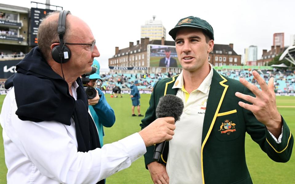 Australia's Pat Cummins speaks to Jonathan Agnew for BBC's Test Match Special