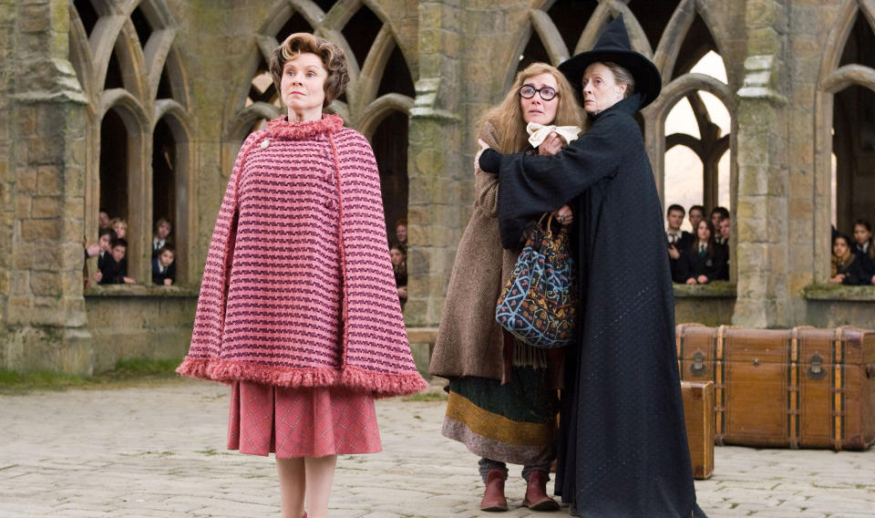 Imelda Staunton, Emma Thompson and Maggie Smith in Harry Potter and the Order of the Phoenix, 2007. (©Warner Bros via Everett Collection)