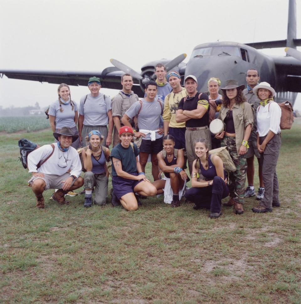 Washington state attorney general candidate Nick Brown is standing second from right in this 2001 promotional portrait of contestants from “Survivor: The Australian Outback.” (Photo by Monty Brinton/CBS Photo Archive/Getty Images)