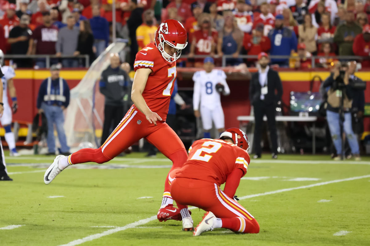 Week 7 fantasy football kicker ranks: Harrison Butker a top weapon