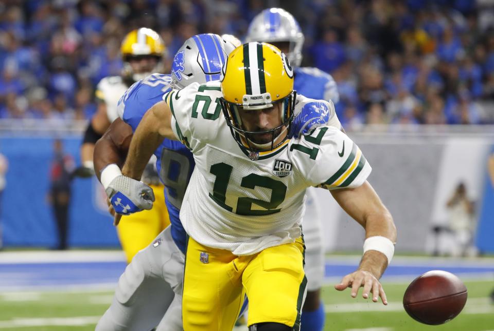 Quarterback Aaron Rodgers and the Packers haven't gotten off to a fast start. (AP)