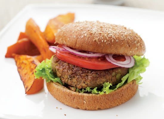 <strong>Get the <a href="http://www.huffingtonpost.com/2011/10/27/lentil-burgers_n_1062535.html" target="_hplink">Lentil Burgers recipe</a></strong>