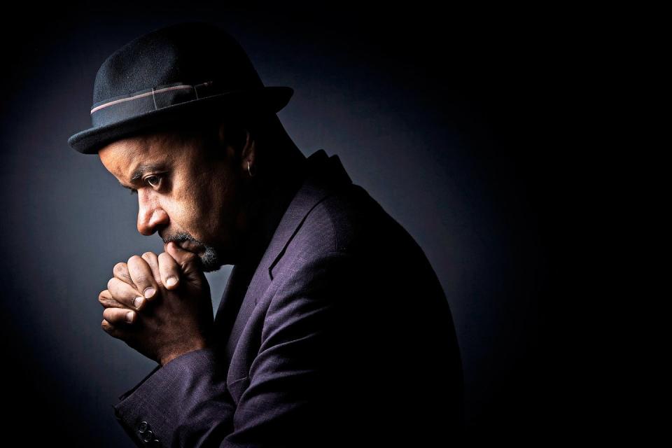us writer and musician james mcbride poses in paris on september 23, 2015 us novelist james mcbride, also a jazz musician and composer, brings back to life the forgotten figure of john brown in the good lord bird, an adventure novel awarded with the national book award, one of the most prestigious literary awards in the united states afp photo joel saget photo by joël saget afp photo by joel sagetafp via getty images