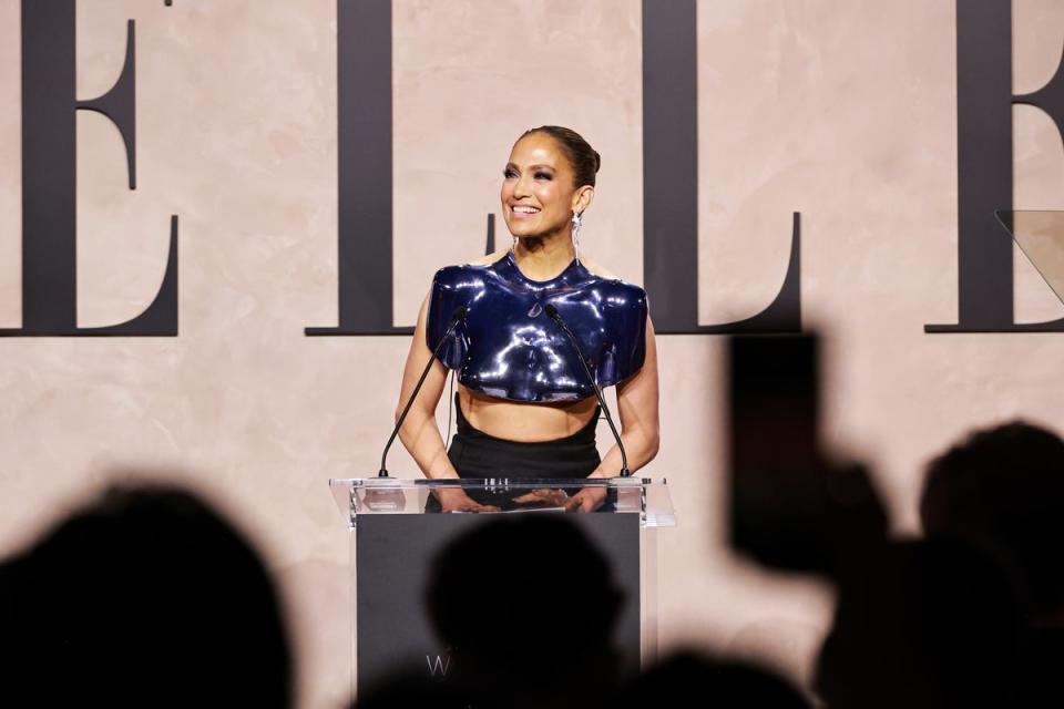 Jennifer Lopez at the Elle Awards 2023 (Getty Images for ELLE)