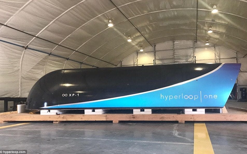 How Hyperloop One's pod could look  - Hyperloop One