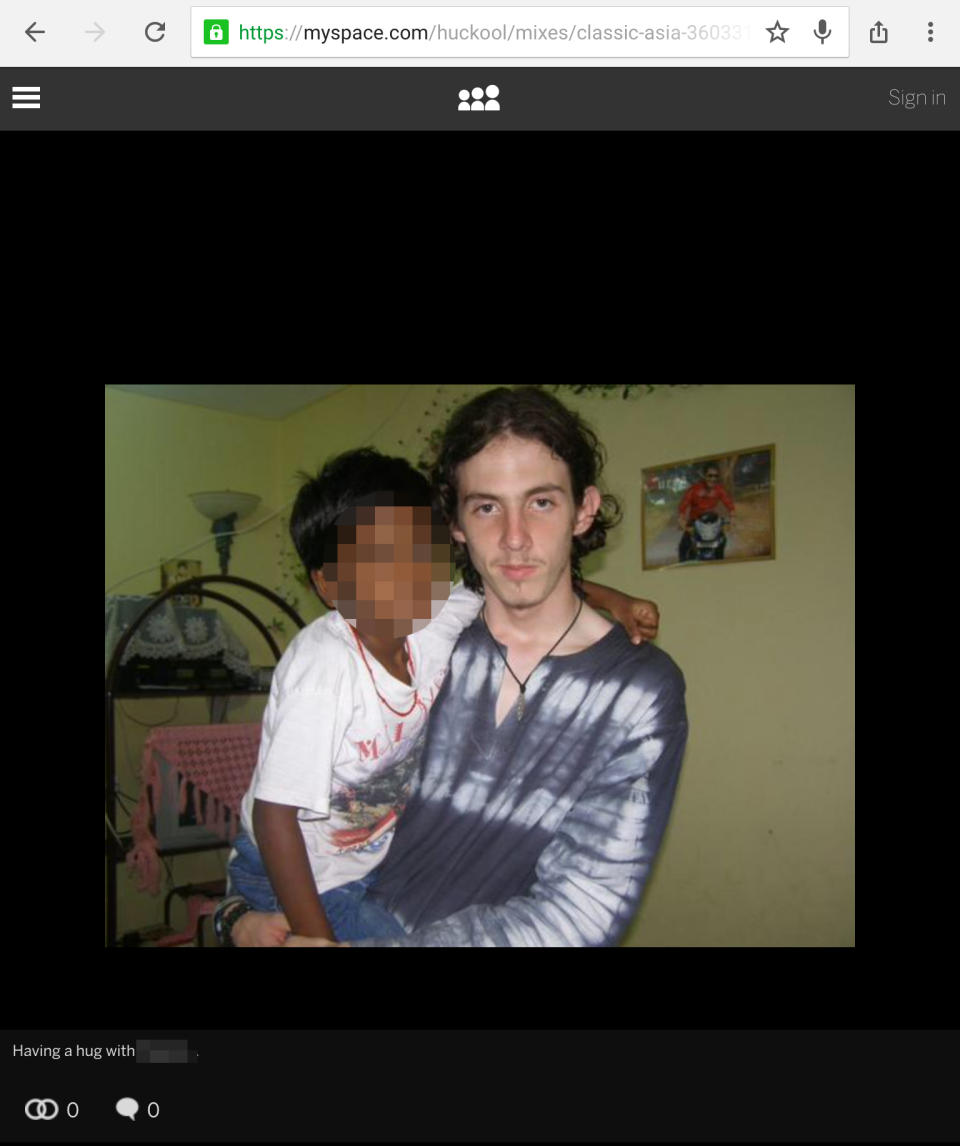 PIXELATED BY PA PICTURE DESK Undated image taken from Richard Huckle's Myspace page, as one of Britain's worst paedophiles who abused up to 200 Malaysian children and posted videos of his depraved acts on the dark web has been handed 22 life sentences.