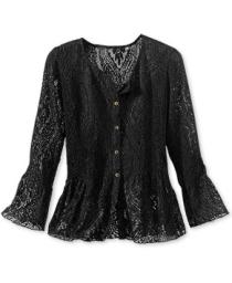 Coldwater Creek lace top, $54.99.