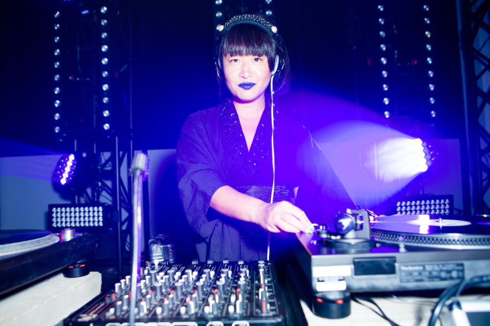 <p>Hito at the Calvin Klein party. (Photo: Neil Rasmus/BFA) </p>