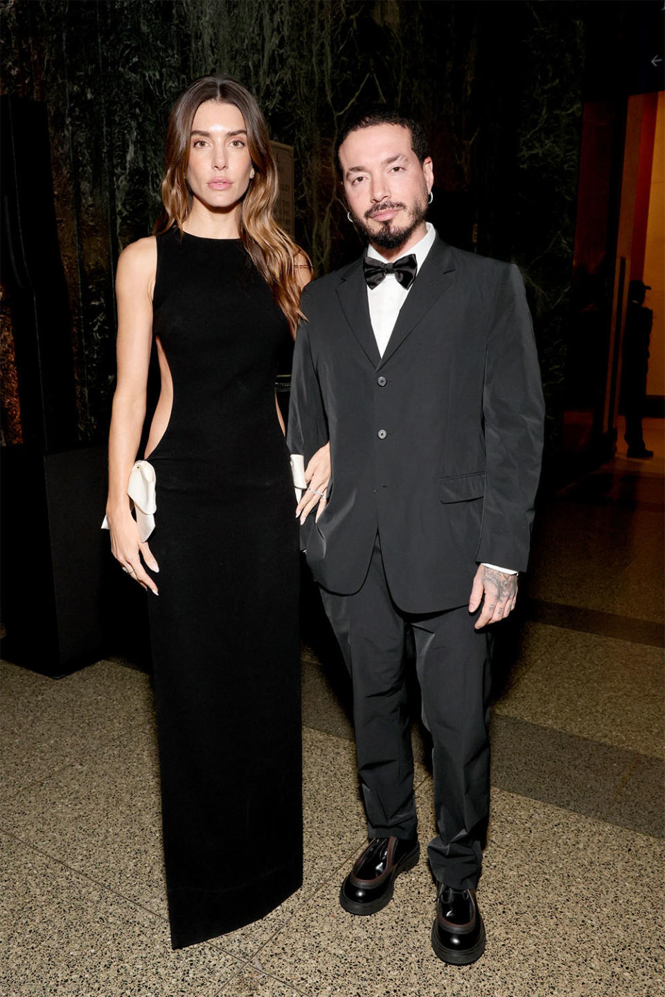 Valentina Ferrer and J Balvin attend the 2023 CFDA Fashion Awards at American Museum of Natural History on November 06, 2023 in New York City.