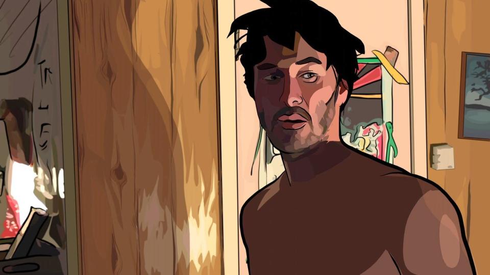 Hätten Sie ihn erkannt? "Matrix"-Superstar Keanu Reeves war einer der Hauptdarsteller des visuellen Experiments "A Scanner Darkly". Richard Linklater vertraute in seiner Drogenmär von 2005 auf den Stil, den er schon in "Waking Life" (2001) benutzte, um den Film auf eine surreale Ebene zu hieven. (Bild: Warner)