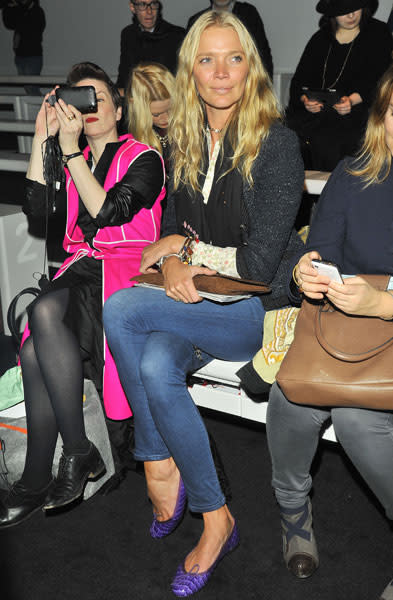 <b>London Fashion Week AW13 FROW Jodie Kidd </b><br><br>Jodie Kidd looked chic on the LFW front row.<br><br>© Rex