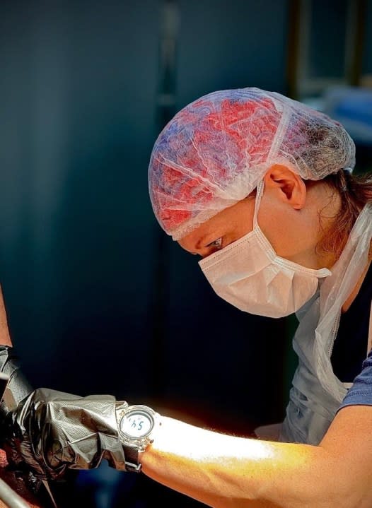 Portland nurse Monica Johnston volunteered at a hospital in Gaza and returned home on May 18, 2024. (Courtesy: Monica Johnston)