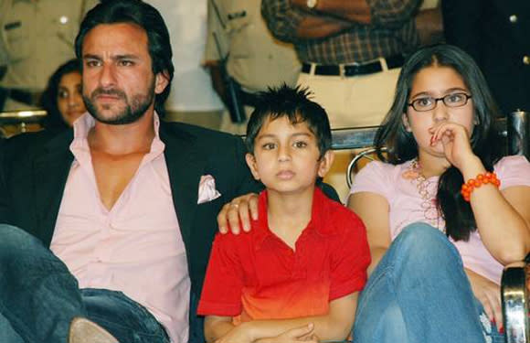 <span><div> Saif Ali Khan <p> Although Saif’s love life hasn’t been very consistent, his love for his children seems unwavering. He was married to the popular & older Bollywood actress Amrita Singh who bore two kids for him - Sarah Ali Khan and Ibrahim Ali Khan. Though, Saif is dating Kareena Kapoor now he makes sure he meets his kids regularly and is also making sure that Kareena has a good rapport with them before taking a big step like marriage.</p> </div></span>
