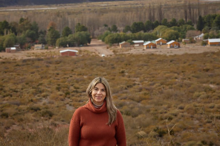 Silvana Fernández, presidente de la Comisión de Fomento de Octavio Pico, un pueblo de muy difícil acceso