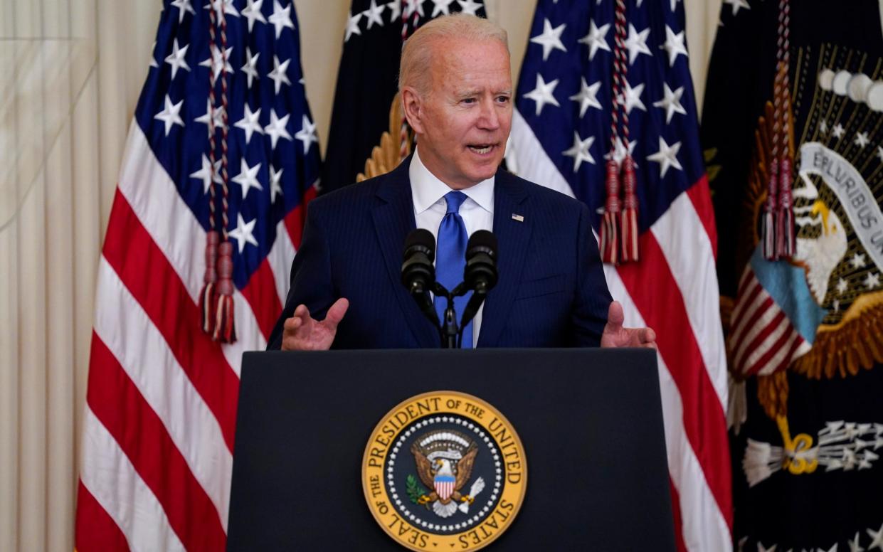 The strikes came at the direction of President Joe Biden