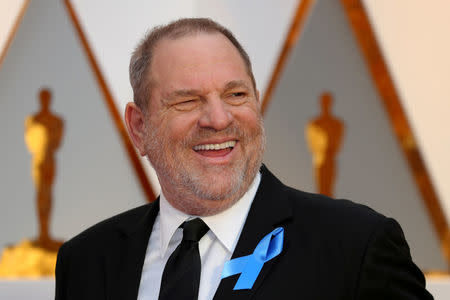 FILE PHOTO: Harvey Weinstein arrives at the 89th Academy Awards in Hollywood, California. February 26, 2017. REUTERS/Mike Blake/File Photo