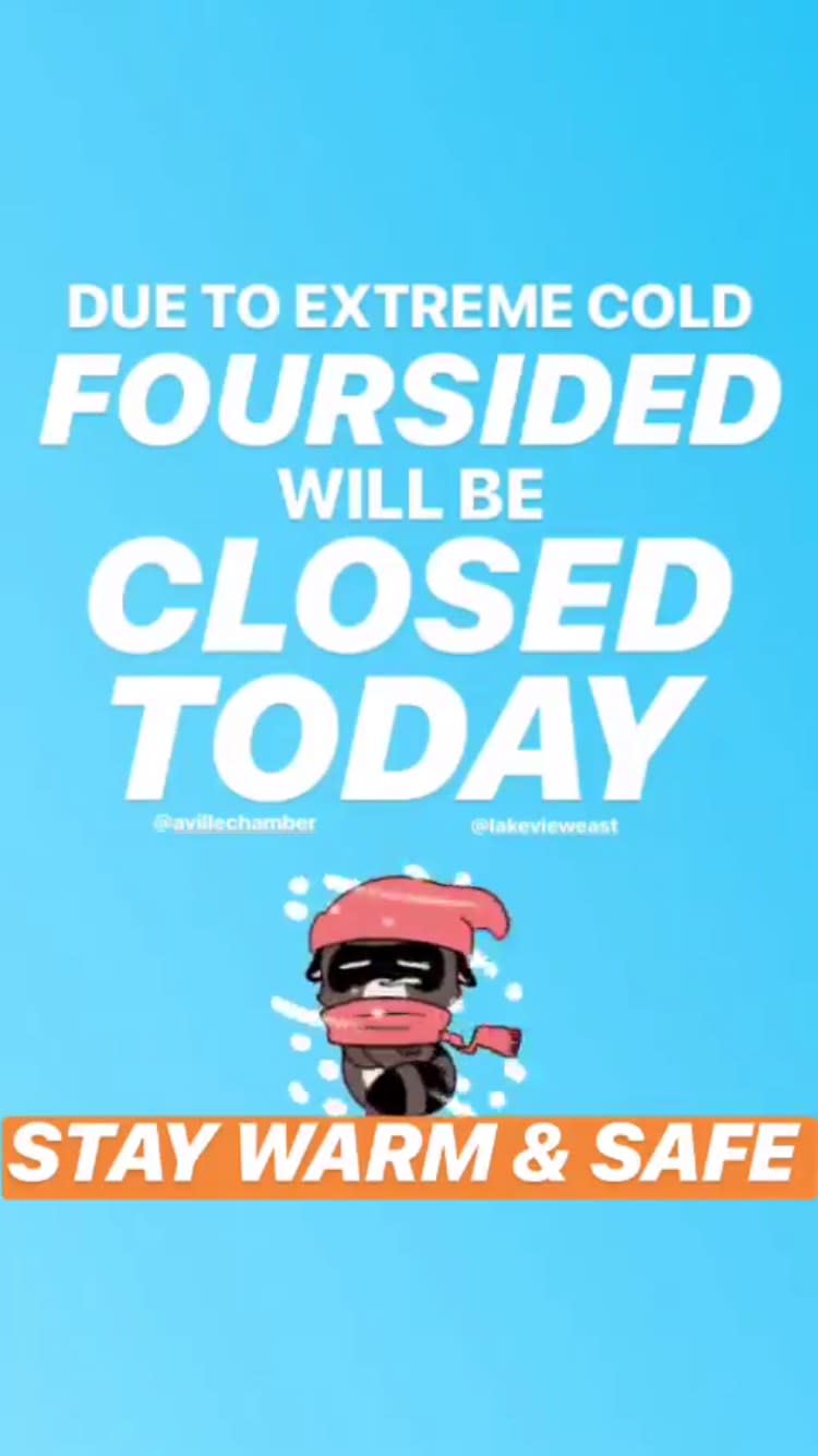 Foursided announced on Instagram the store would temporarily close Wednesday, January 30.