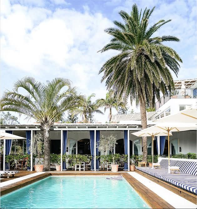 The property has 21 rooms and two suites, each with its own unique design – not to mention the very cool pool area. Photo: Instagram/_halcyonhouse