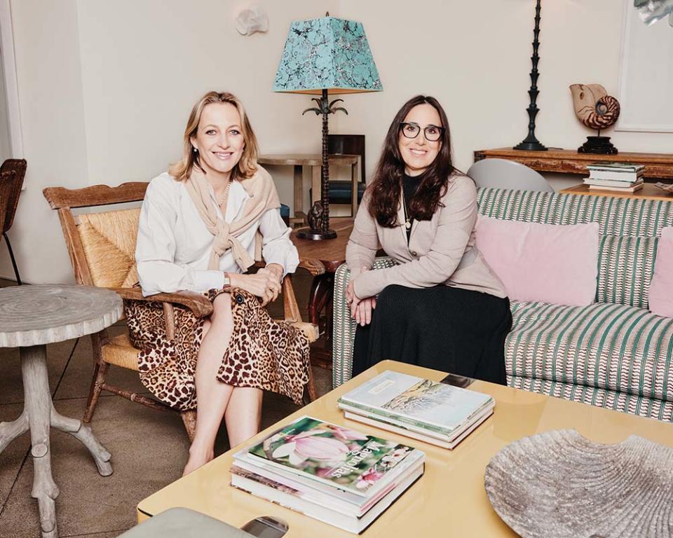 Designer Rita Konig (left) and Gillian Zucker, the Clippers’ president of business operations, were photographed Jan. 24 at San Vicente Bungalows in West Hollywood.