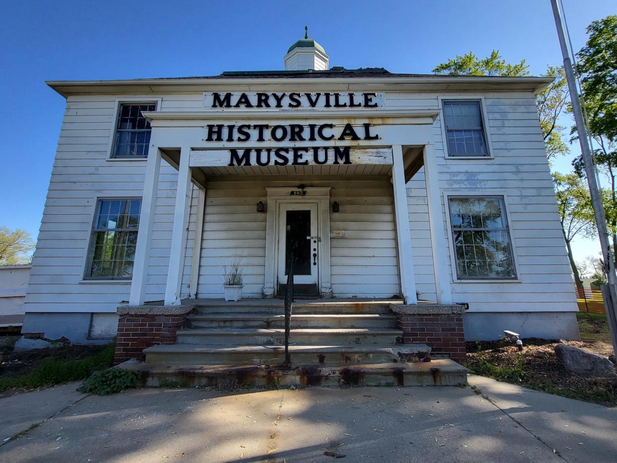 Pictured on Friday, May 26, 2023, the old Marysville Historical Museum, 887 Huron Blvd., is being renovated into a four-unit micro hotel as part of a lease agreement with the city.  The public-private arrangement calls for at least $500,000 of investment from a private developer before the city repays half.