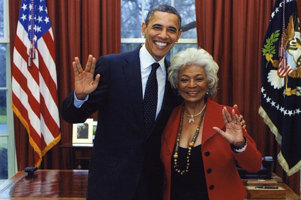 Nichelle Nichols Meets President Obama