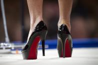 <p>703 pairs of 'Bianca' shoes by Christian Louboutin ($1,075). (The Canadian Press) </p>