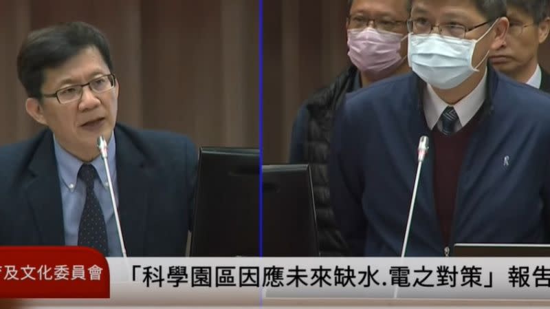 ▲水利署副署長黃宏莆今（27）日表示，水利區域調度的「珍珠串計畫」在116年至117年間，會全數完工。（圖／翻攝自國會頻道）