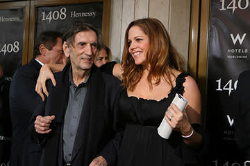 Harry Dean Stanton and Mary McCormack at the Los Angeles premiere of Dimension Films' 1408