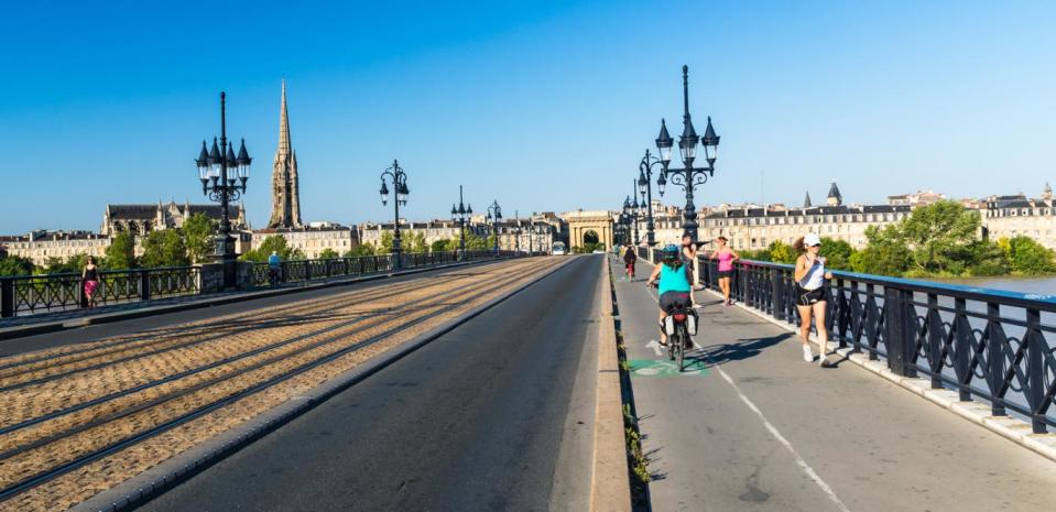 Bordeaux has extensive cycle lanes throughout the city (Getty Images)