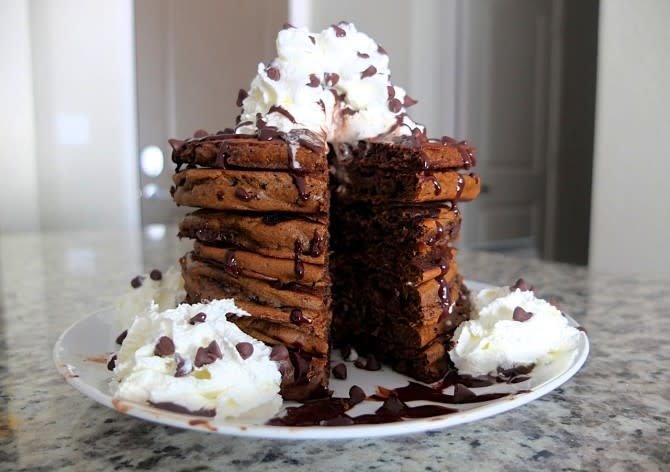 Chocolate Mocha Pancakes
