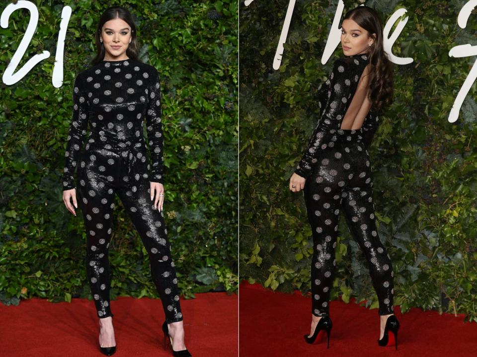 Hailee Steinfeld at The Fashion Awards 2021.