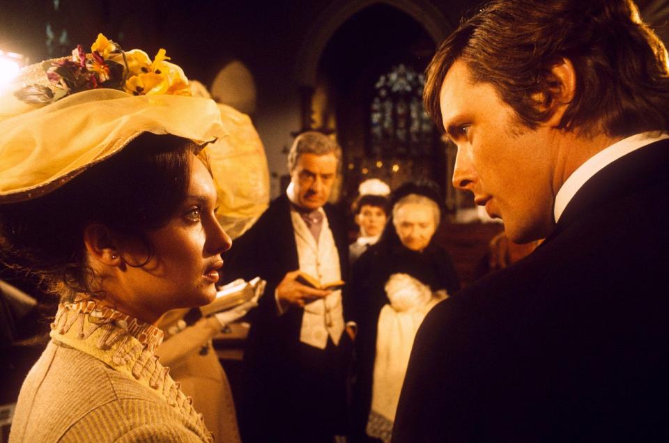 Nicolas Pagett with Ian Ogilvy in Upstairs, Downstairs, 1972 - Shutterstock