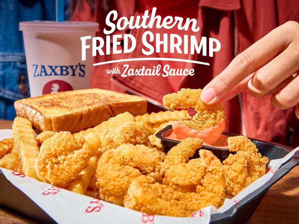 Zaxby’s new Southern Fried Shrimp and Zaxtail Sauce are available for a limited time. Hand-out/Photo by Zaxby's
