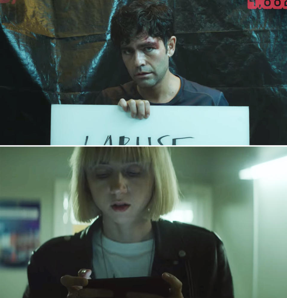 Adrian Grenier and Zoe Kazan in Clickbait