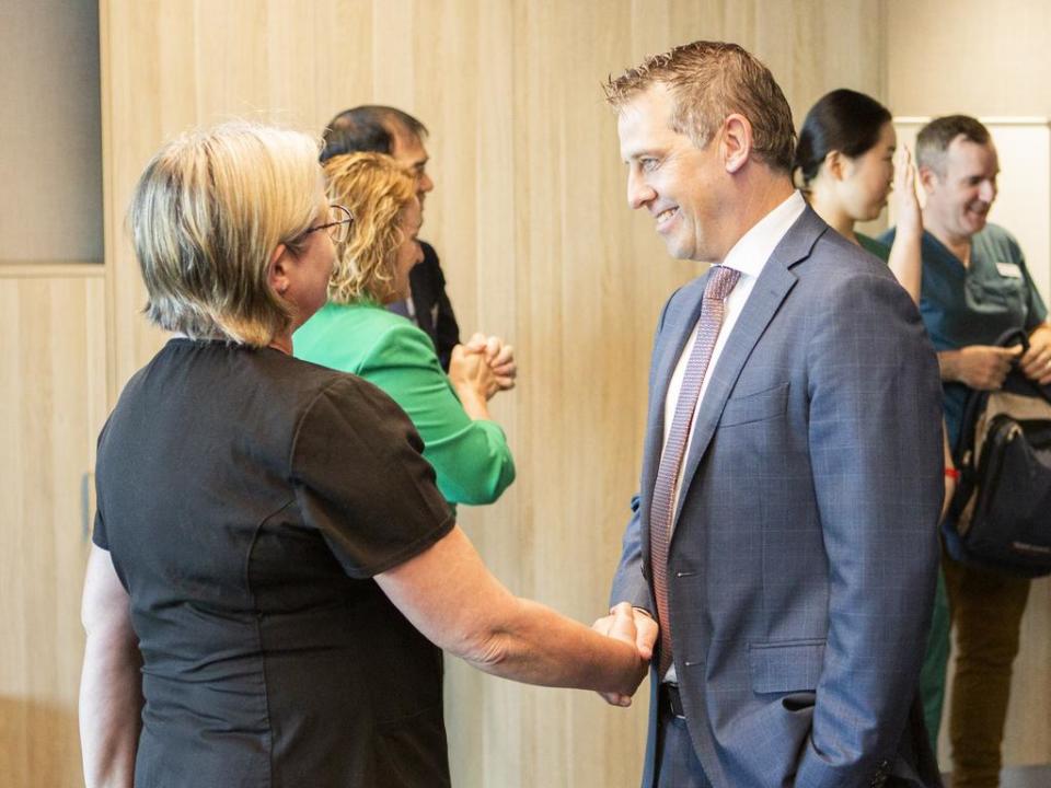 NSW Health Minister Ryan Park at Campbelltown Hospital, which is set to complete its redevelopment on Thursday. Picture: Supplied