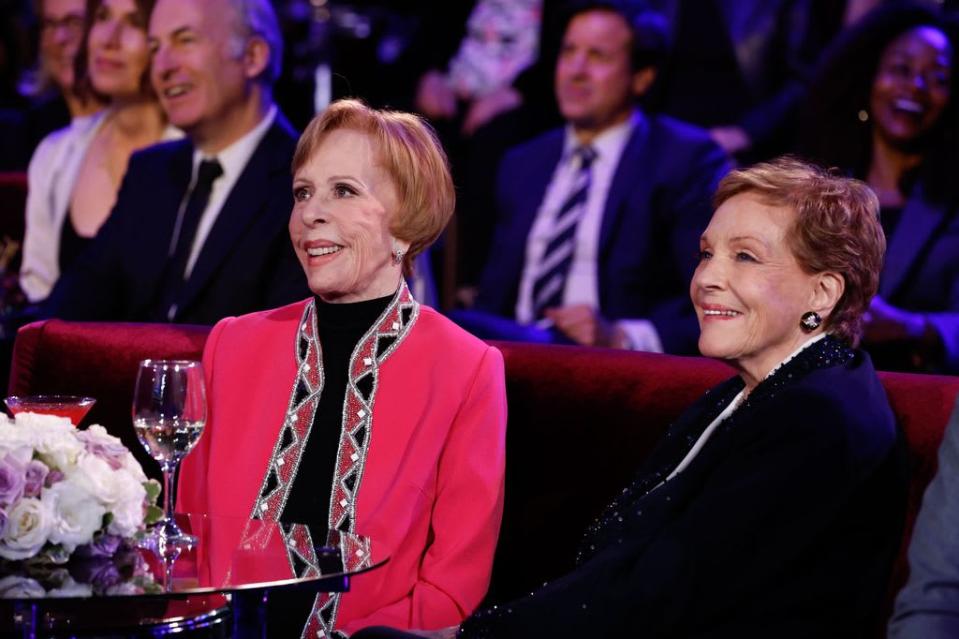 Carol Burnett and Julie Andrews at Carol Burnett: 90 Years of Laughter + Love