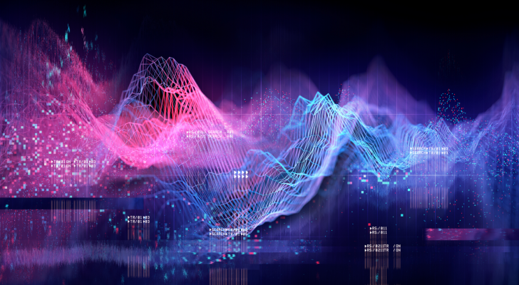 An image of different overlaid data charts