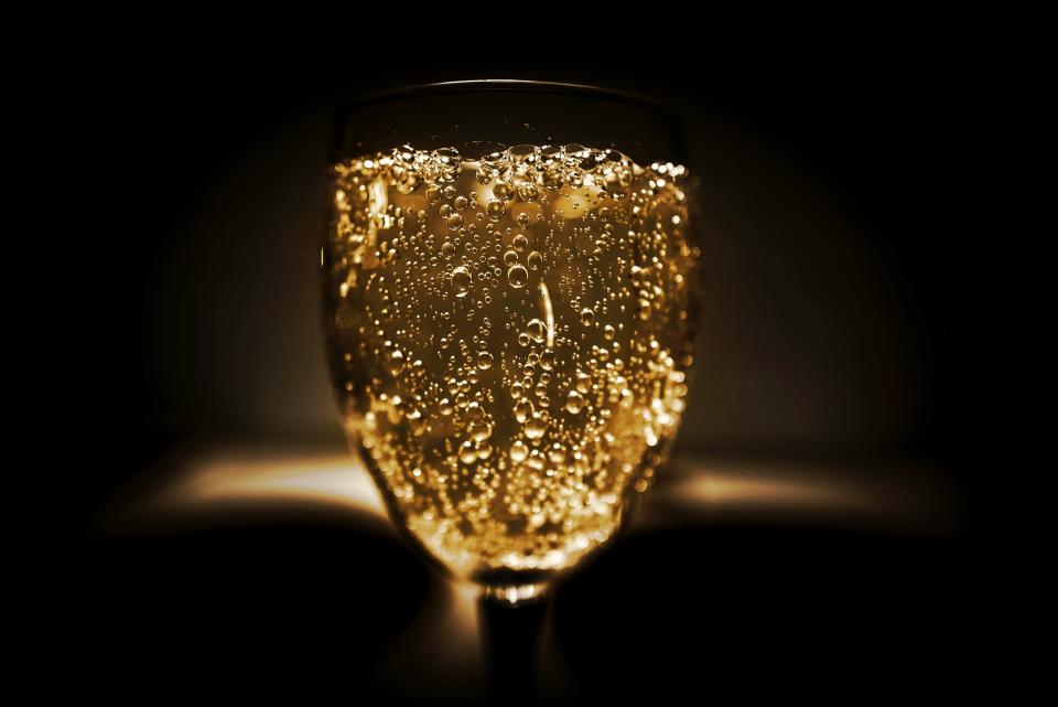 Champagne in glass