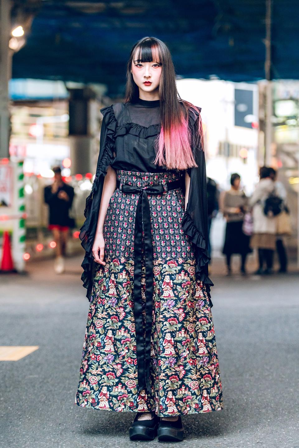 This season at Tokyo Fashion Week, the Japanese capital’s boldest peacocks offered much to marvel at above the neck.