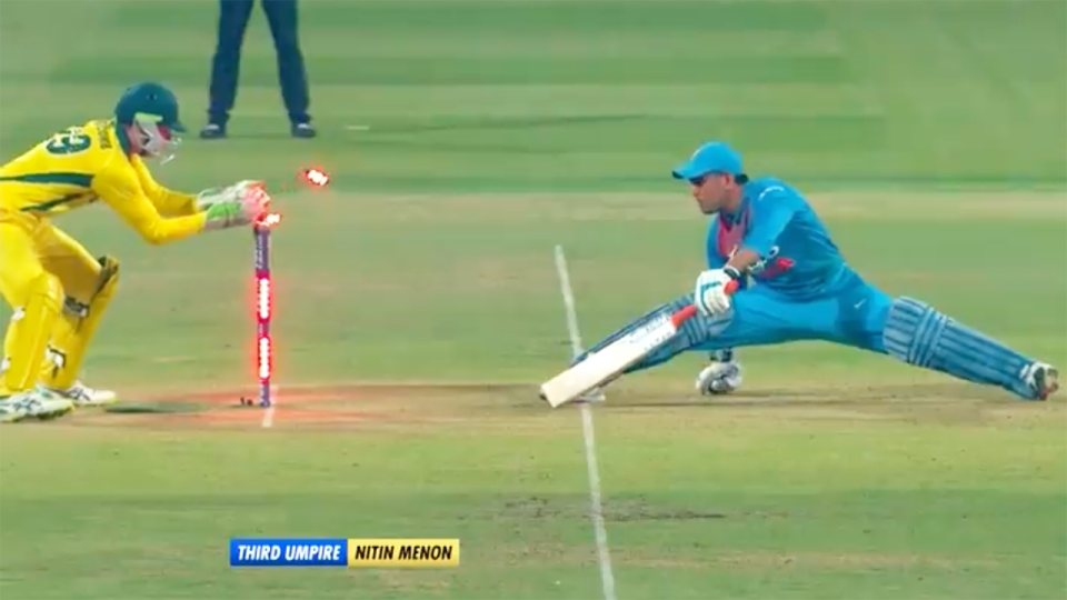 How did he do that? Image: Star Sports