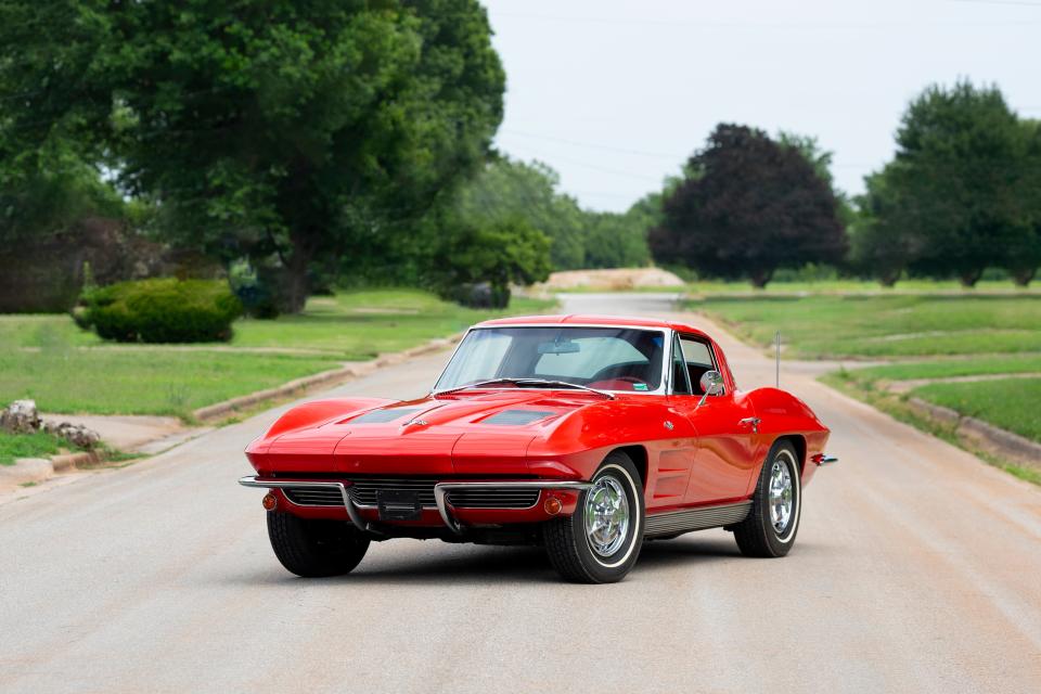 A 1963 Chevrolet Corvette Split Window Coupe is one of among nearly 200 items Springfield resident Don Johnson is selling with Mecum Auctions on Sept. 20-23, 2023.