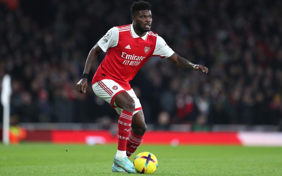 Thomas Partey of Arsenal during the Premier League match between Arsenal FC and Manchester United at Emirates Stadium - Mark Leech/Offside/Offside via Getty Images