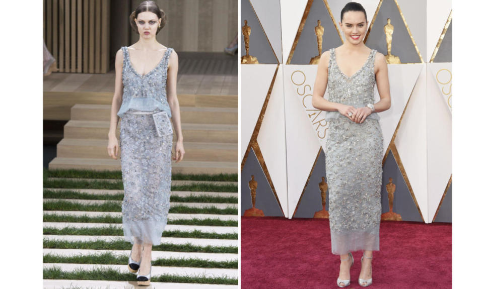 Daisy Ridley in Chanel Couture 2016