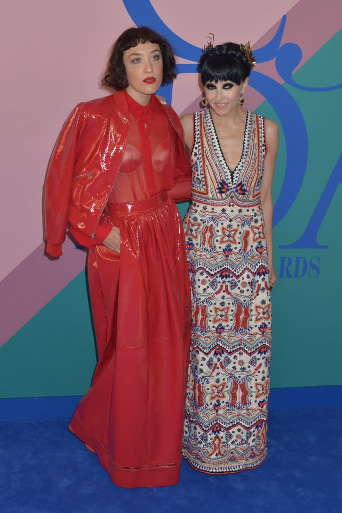 Stacey Bendet and Mia Moretti attend the 2017 CFDA Awards at the Hammerstein Ballroom in New York City on June 5, 2017. - Credit: KCS Presse / MEGA