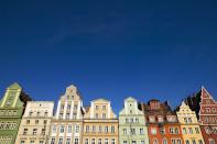 <p>Varied colors and architecture make this street in Poland worth stopping for.</p>