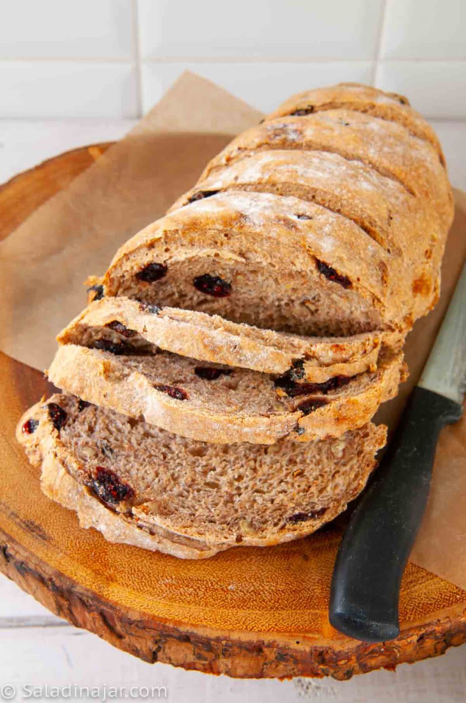 Bread Machine Rosemary Bread With Dried Cranberries and Pecans